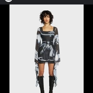 Dolls Kill Monochrome Asymmetrical Dress